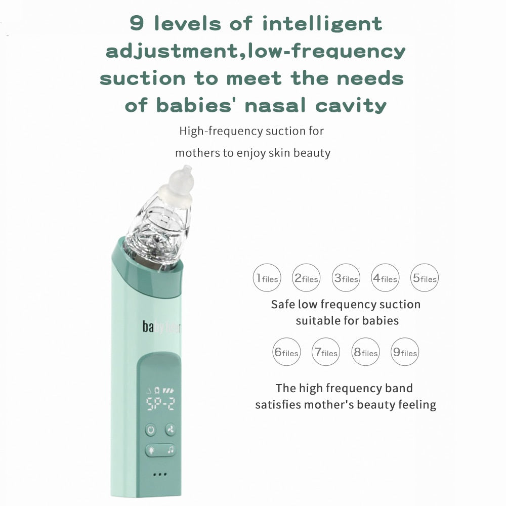 Nasal Aspirator Baby Electric Nasal Aspirator Newborn Baby Nose Cleaner Adult beauty instrument Blackhead Remover Bab 2 in 1