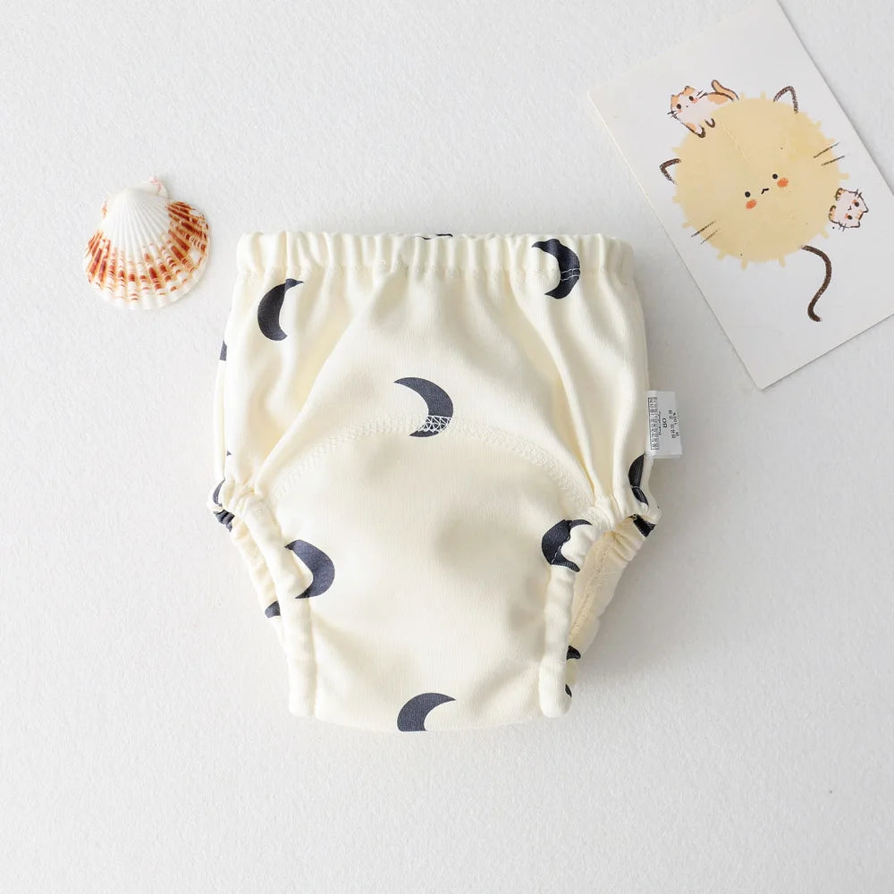 Cute Baby Waterproof Reusable Training Pants Cotton Baby Diaper Infant Shorts Nappies Panties Nappy Changing Underwear Cloth New