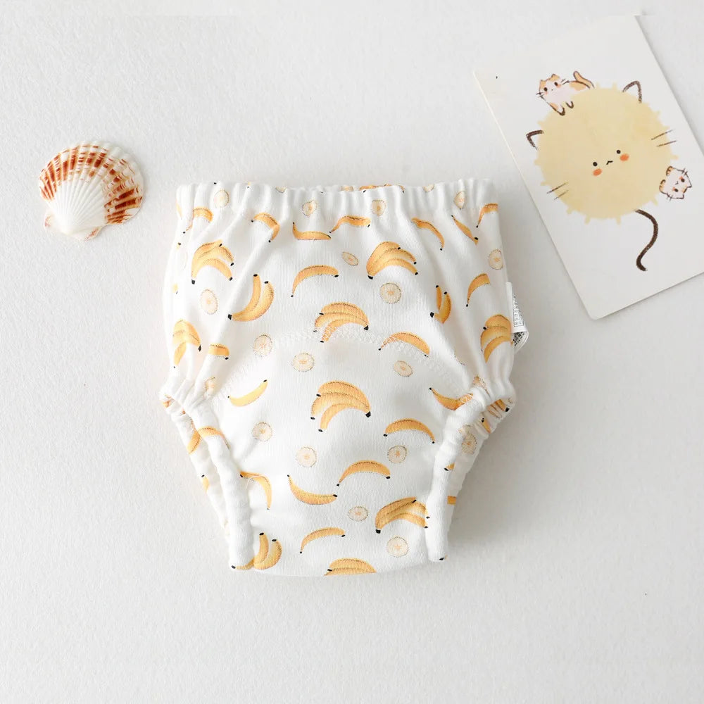 Cute Baby Waterproof Reusable Training Pants Cotton Baby Diaper Infant Shorts Nappies Panties Nappy Changing Underwear Cloth New