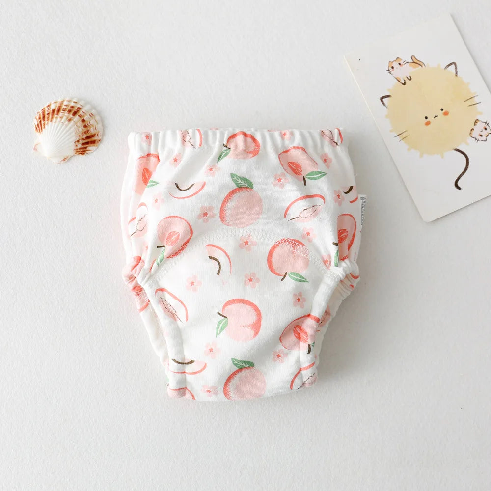 Cute Baby Waterproof Reusable Training Pants Cotton Baby Diaper Infant Shorts Nappies Panties Nappy Changing Underwear Cloth New