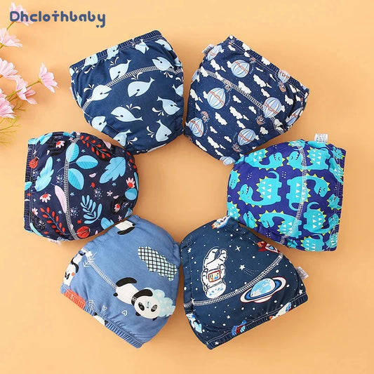 4PCS Baby Waterproof Diapers Pee Shorts Underwears Reusable Soft Ecological Cotton Toddler Potty Training Pants For Boys Girls