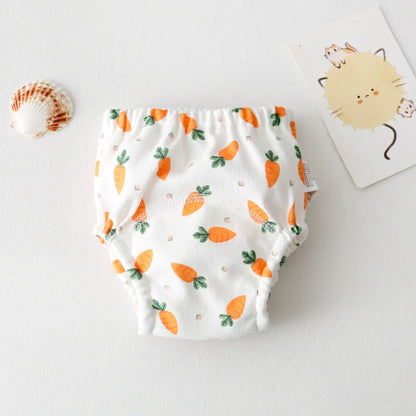 Cute Baby Waterproof Reusable Training Pants Cotton Baby Diaper Infant Shorts Nappies Panties Nappy Changing Underwear Cloth New