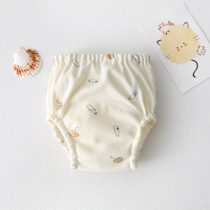 Cute Baby Waterproof Reusable Training Pants Cotton Baby Diaper Infant Shorts Nappies Panties Nappy Changing Underwear Cloth New