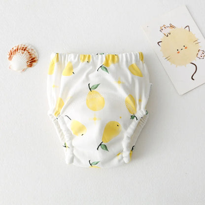 Cute Baby Waterproof Reusable Training Pants Cotton Baby Diaper Infant Shorts Nappies Panties Nappy Changing Underwear Cloth New